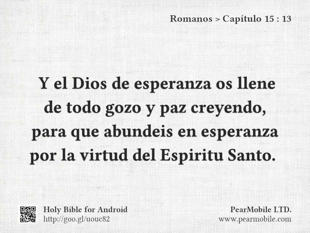 Romanos, Capítulo 15:13